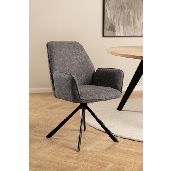 Krzesło Glenda szare jasne Basel 34 - ACTONA